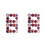 4St Crystal Clips Bruidsdecoratie Multikleur 4