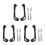 3Sets Motorfiets Handvat Handguard Scooter Atv 5