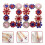 4St Crystal Clips Bruidsdecoratie Multikleur 9