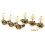 2pcs Guitar String Tuners Classical Guitar 3 Sets of String Tuning Pegs 3Left 3Right Guitars Knobs Replacement 1