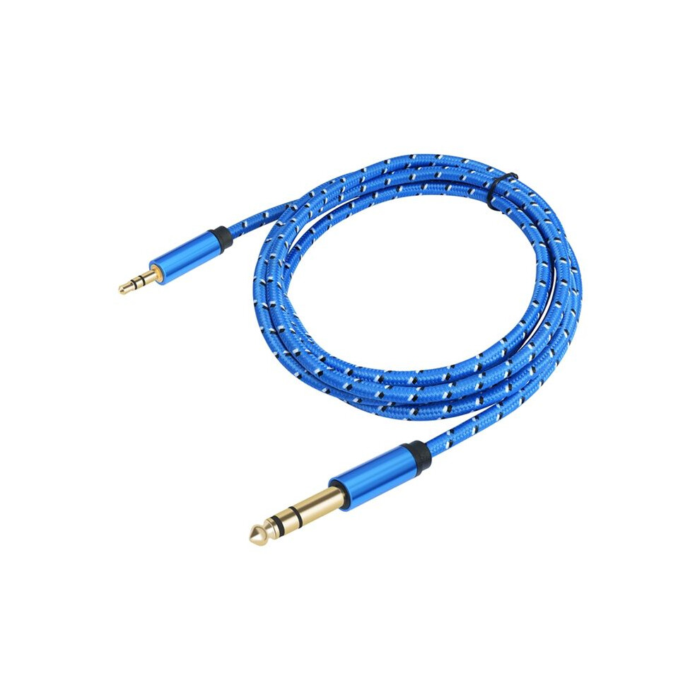 3.5Mm To 6.35Mm Adapter Aux Cable For Mixer Amplifier Plated 3.5 Jack To 6.5 Jack Aux Cabo Male To Male 300Cm Gold 6032833081134