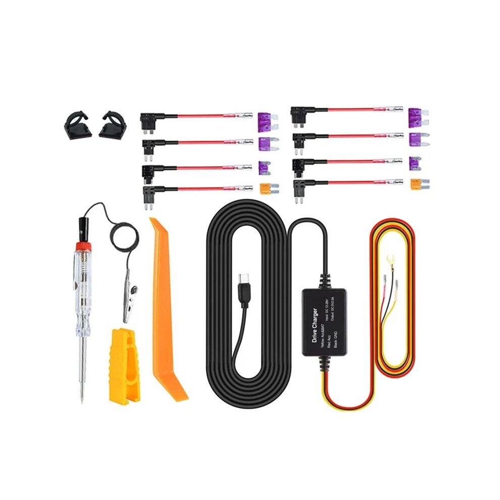 For 70Mai Hardwire Kit Up03 Only Type-C Port For 70Mai A810 X200 Omni M500 24H Parking Monitor Power (B) 4713460699887