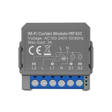 Tuya WiFi Vorhangschalter Jalousienschalter RF433 Life Fernbedienung Hausautomation