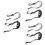 6Pièces Mentonnière Casque Polyvalente 8