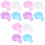 12Pièces Bols Soak Ongles Mixtes Usage Professionnel 4