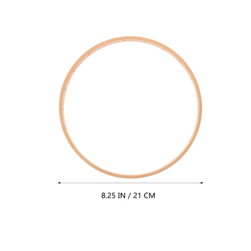 Base Bambou Khaki Cercle Decoratif Pour DIY 1