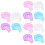 12Pièces Bols Soak Ongles Mixtes Usage Professionnel 7