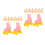 20Paren Roze Mini Rollerskates Voor Plastic Speelgoed Decoratie 5