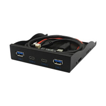 USB3.2 GEN2 TYPE-C Floppy Drive Position 10Gbps Panel 3.5-Inch HUB 19PIN to C Port Reversible Plug-in