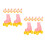 20Paren Roze Mini Rollerskates Voor Plastic Speelgoed Decoratie 6