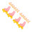 20Paren Roze Mini Rollerskates Voor Plastic Speelgoed Decoratie 7