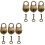 6Pièces Mini Cadenas Clé Pour Loisir Collection 3