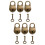 6Pièces Mini Cadenas Clé Pour Loisir Collection 7