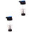 2Pièces Mixer Bottles Bleu 600Ml Portable Usage Cuisine Simple 3