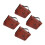 4Pièces Sacs À Bible Vintage PU Marron Design Rétro Authentique 8