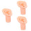 3Pièces Modèles D'oreilles En Silicone Roses Pour Affichage Perçage 7
