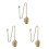 3Pièces Pendentif Photo Design Raffiné Usage Décoratif 8