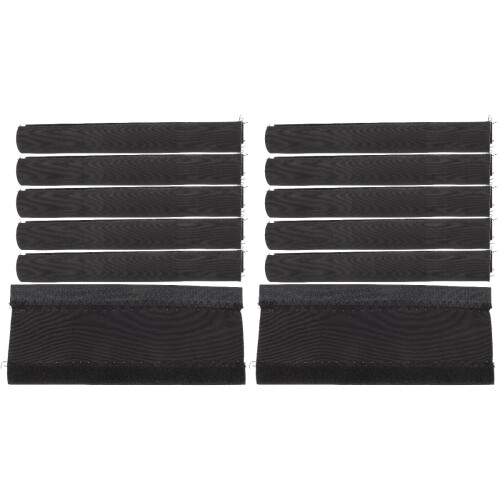 12Pièces Protège Noir Simple Durable Anti-Dommage 1