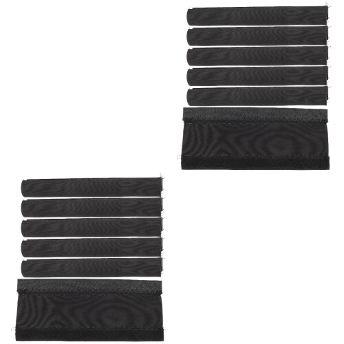 12Pièces Protège Noir Simple Durable Anti-Dommage 2