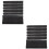 12Pièces Protège Noir Simple Durable Anti-Dommage 6