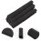 12Pièces Protège Noir Simple Durable Anti-Dommage 10