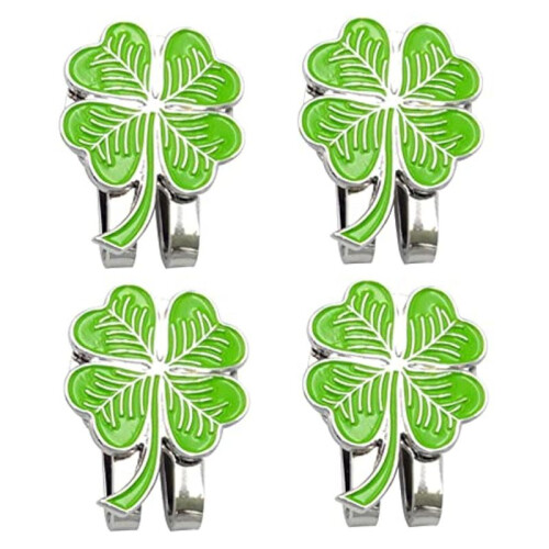 Hat Clip, Four-Leaf with Magnetic Detachable Hat Clip, Mark  Mark Gift