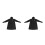 2Pièces Adulte Noir Poncho Portable 7