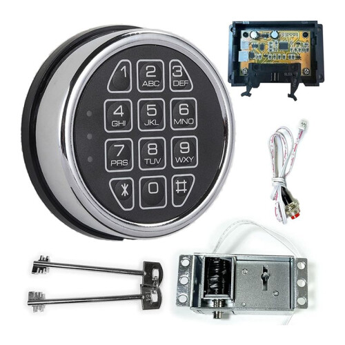Lock Replacement Chrome Digital Keypad Electronic Lock 1