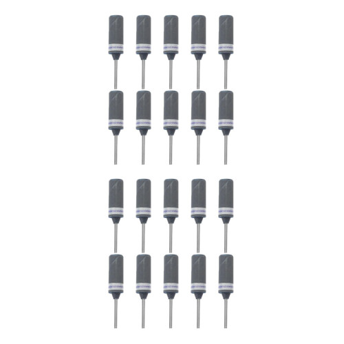 20Pièces Accessoires Ponçage Bâtons Abrasifs Couleur Gris 2