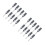 20Pièces Accessoires Ponçage Bâtons Abrasifs Couleur Gris 5