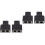 4St 1- -2 Ethernet Splitter Zwarte Plastic Connector Voor Thuis 5