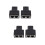4St 1- -2 Ethernet Splitter Zwarte Plastic Connector Voor Thuis 8