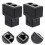 4St 1- -2 Ethernet Splitter Zwarte Plastic Connector Voor Thuis 10