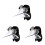 3Pièces Parachute Athlétique Noir Pour Course Force Football 2