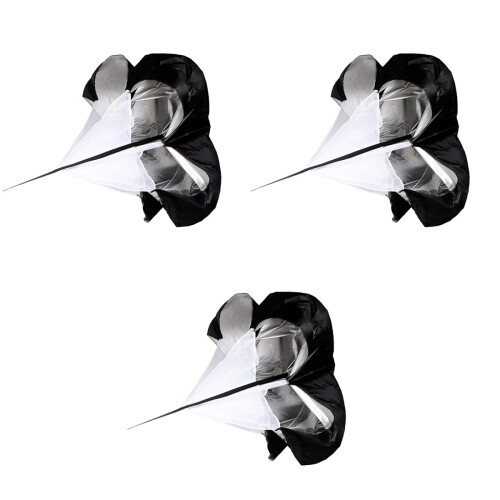 3Pièces Parachute Athlétique Noir Pour Course Force Football 2
