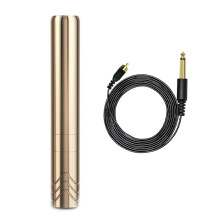 Gold Wireless Tattoo Pen Machine Permanent Makeup RCA Interface Tattoo Pen