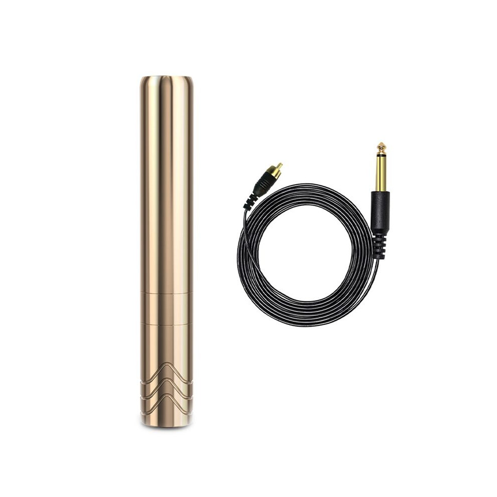 Tlily Gold Wireless Tattoo Pen Machine Permanent Makeup Rca Interface Tattoo Pen