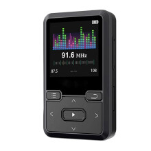 Draagbare Muziekspeler Stappenteller FM-Achterclip Sport MP3-Speler HiFi Lossless Sound BT5.0 1,44 Inch Muziekspeler-32G