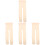 4Paires Collants Danseuses Enfants Beige Nylon Réutilisable 4