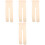 4Paires Collants Danseuses Enfants Beige Nylon Réutilisable 5