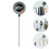 2Pièces Thermomètre Alimentaire Sonde Compact Pour Cuisine 11