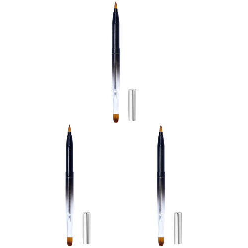3Pièces Pinceaux Retractables Métal Assorties Durable 1