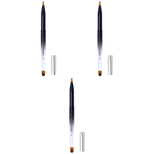 3Pièces Pinceaux Retractables Métal Assorties Durable 2