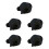 5Pièces Housses De Moulinet Étanches Noir Protection Durable 7