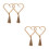 4Pièces Noueurs Rideaux Main Tressée Beige Accessoire Décor Modern 2