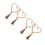4Pièces Noueurs Rideaux Main Tressée Beige Accessoire Décor Modern 3