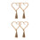 4Pièces Noueurs Rideaux Main Tressée Beige Accessoire Décor Modern 5