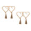 4Pièces Noueurs Rideaux Main Tressée Beige Accessoire Décor Modern 8
