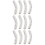 12Pièces Boucles Pour Lacets Métalliques Blanches Décorations Mode 9