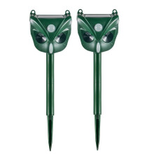 2PCS Outdoor Animal Repellent Solar Repellent Devices Ultrasonic Cat Repellent Coyote Deterrent Repellent Skunk Repelent